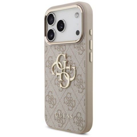 GUESS futerał do IPHONE 18 Pro / 17 Pro GUE005487 (PU W/ Big 4G Classic Logo) różowy złoty