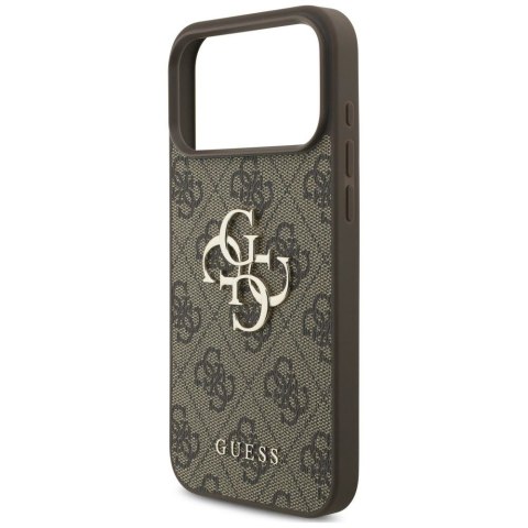 GUESS futerał do IPHONE 18 Pro / 17 Pro GUE005601 (4G PU Big Logo) brązowy