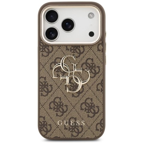 GUESS futerał do IPHONE 18 Pro Max / 17 Pro Max GUE005488 (PU W/ Big 4G Classic Logo) brązowy złoty