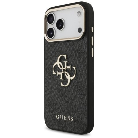 GUESS futerał do IPHONE 18 Pro Max / 17 Pro Max GUE005594 (PU W/ Big 4G Classic Logo) czarny złoty