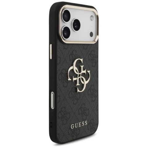 GUESS futerał do IPHONE 18 Pro Max / 17 Pro Max GUE005594 (PU W/ Big 4G Classic Logo) czarny złoty