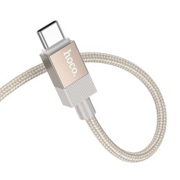 Kabel AUX Jack 3,5 mm (męski) do USB C (męski) Hoco 1 m UPA32B złoty