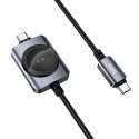 Kabel Hoco USB C do USB C PD100W z funcją ładowania iWatcha 1,2 m CW66 czarny