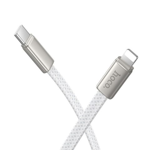 Kabel USB C do Lightning Hoco PD 30W 1 m płaski X125 biały