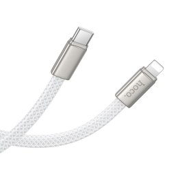 Kabel USB C do Lightning Hoco PD 30W 1 m płaski X125 biały
