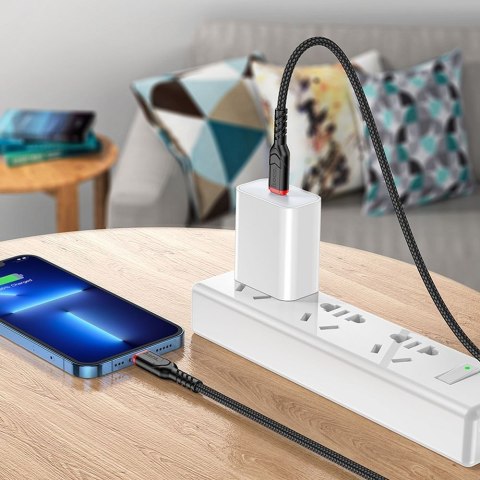Kabel USB C do Lightning Hoco PD 3A 20W 1 m X59 czarny