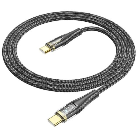 Kabel USB C do USB C Hoco 3A 60W 1,2 m U121 czarny
