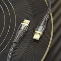 Kabel USB C do USB C Hoco 3A 60W 1,2 m U121 czarny