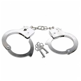 Kajdanki Dla Małego Policjanta Metalowe Z Kluczykami Dla Dzieci Srebrne