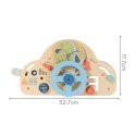 TOOKY TOY Drewniana Tablica Manipulacyjna Kierownica Edukacyjna Montessori 3+
