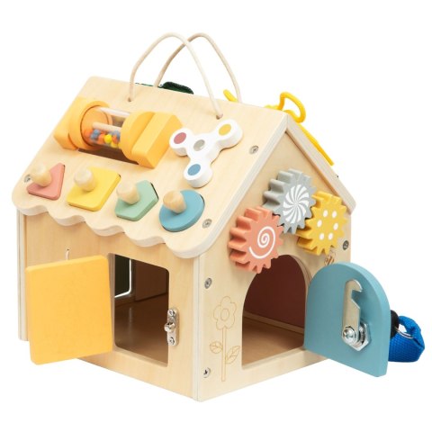 TOOKY TOY Drewniany Domek Manipulacyjny