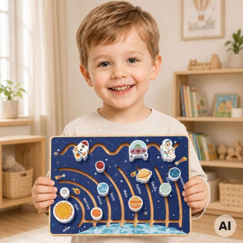 TOOKY TOY Tablica Edukacyjna Układ Słoneczny