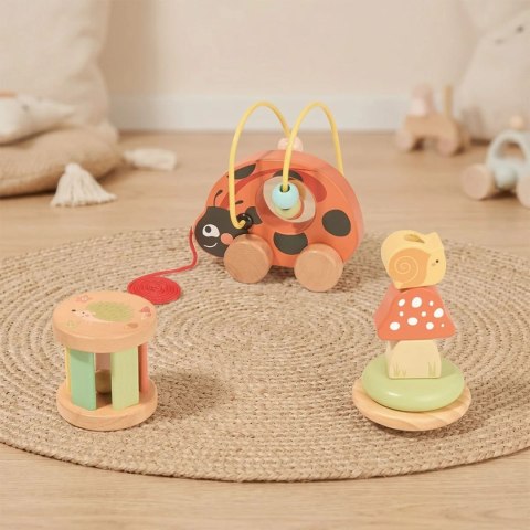 TOOKY TOY Zestaw Biedronka do Zabawy Rozwojowej 3w1