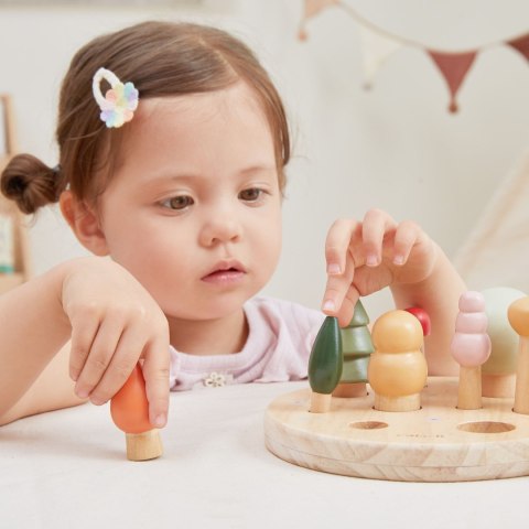 VIGA Drewniana Układanka Edukacyjna Liczenie Cyfry Sorter Drzewka PolarB 18+