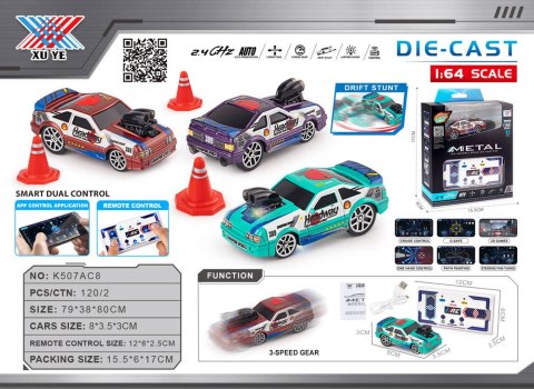 Autko do Driftu 1:64 HEADWAY + Akcesoria