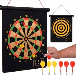 Duża Tarcza Magnetyczna DartBoard Dwustronna 6 Rzutek Lotki GR0865