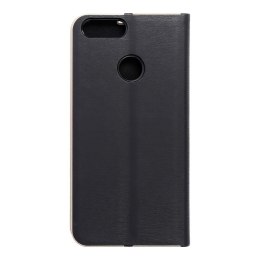 Etui z klapką na Huawei P SMART Luna Book Gold czarne
