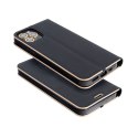 Etui z klapką na Huawei P SMART Luna Book Gold czarne