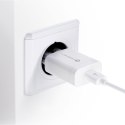 Ładowarka sieciowa do telefonu Forcell F-Energy USB A QC3.0 2,4A 18W + kabel USB A do USB C TFK-TC-1099 biała