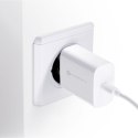 Ładowarka sieciowa do telefonu Forcell F-Energy USB C QC4.0 PD 3A 25W + kabel USB C do USB C TFK-TC-25WPD biała
