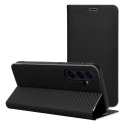 Etui z klapką na Samsung A13 5G / A04S Luna Book Carbon czarne
