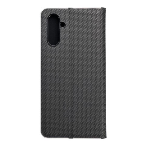 Etui z klapką na Samsung A13 5G / A04S Luna Book Carbon czarne
