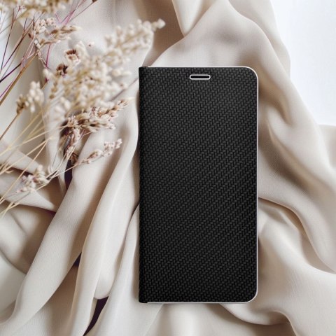 Etui z klapką na Samsung A13 5G / A04S Luna Book Carbon czarne