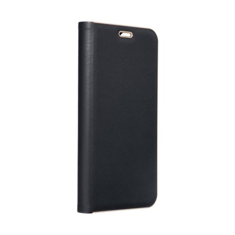 Etui z klapką na Samsung A14 4G / A14 5G Luna Book Gold czarne