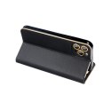 Etui z klapką na Samsung A14 4G / A14 5G Luna Book Gold czarne