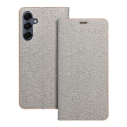 Etui z klapką na Samsung A16 5G Luna Book Gold srebrne