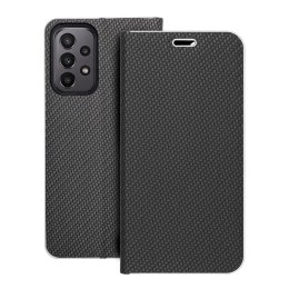 Etui z klapką na Samsung A23 5G Luna Book Carbon czarne