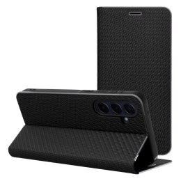 Etui z klapką na Samsung A23 5G Luna Book Carbon czarne