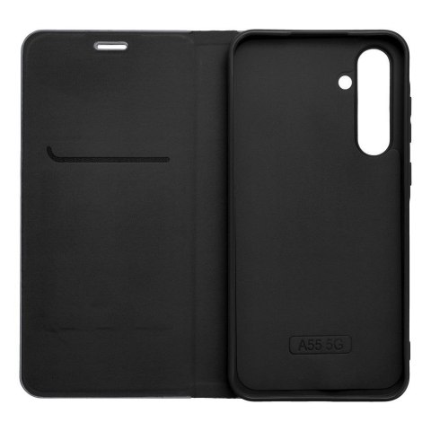 Etui z klapką na Samsung A23 5G Luna Book Carbon czarne