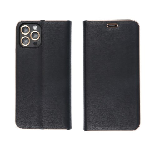 Etui z klapką na Samsung A34 5G Luna Book Gold czarne