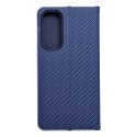 Etui z klapką na Samsung A35 5G Luna Book Carbon niebieskie