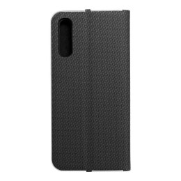 Etui z klapką na Samsung A50 Luna Book Carbon czarne