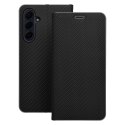 Etui z klapką na Samsung A50 Luna Book Carbon czarne