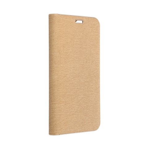 Etui z klapką na Samsung A50 Luna Book Gold złote
