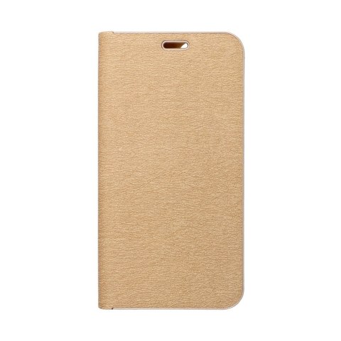 Etui z klapką na Samsung A50 Luna Book Gold złote