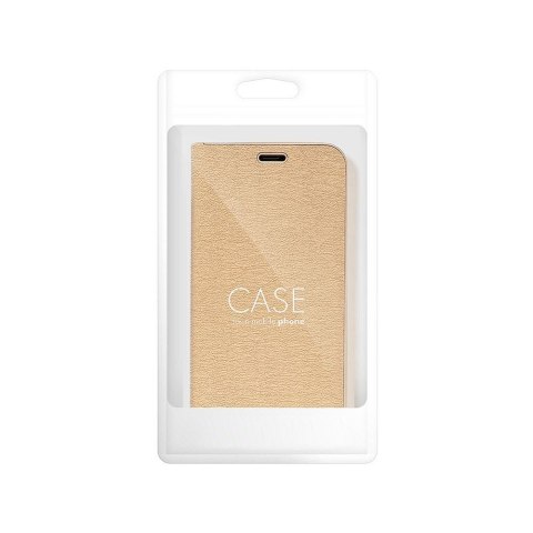 Etui z klapką na Samsung A50 Luna Book Gold złote