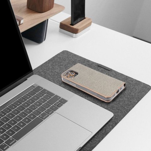 Etui z klapką na Samsung A53 5G Luna Book Gold srebrne