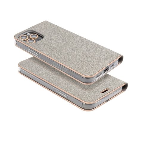 Etui z klapką na Samsung A53 5G Luna Book Gold srebrne