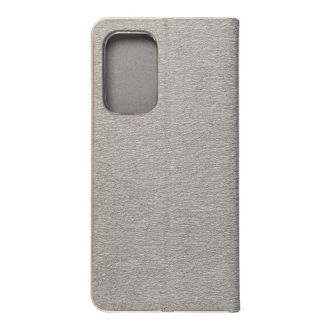 Etui z klapką na Samsung A53 5G Luna Book Gold srebrne
