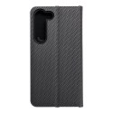 Etui z klapką na Samsung S23 Luna Book Carbon czarne