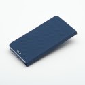 Etui z klapką na Samsung S23 Luna Book Carbon niebieskie