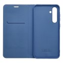 Etui z klapką na Samsung S23 Luna Book Carbon niebieskie