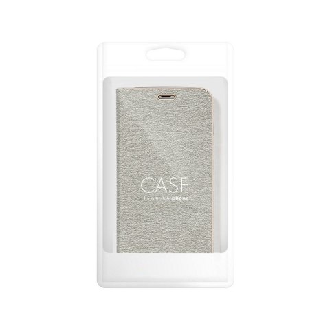 Etui z klapką na Samsung S25 Luna Book Gold srebrne