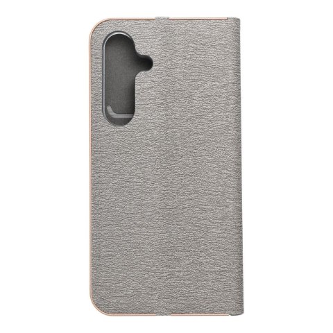 Etui z klapką na Samsung S25 Luna Book Gold srebrne