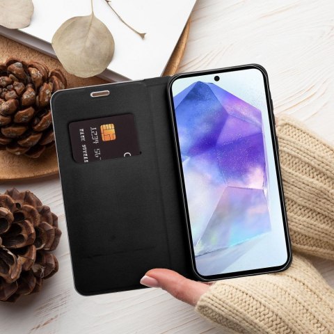 Etui z klapką na Samsung S25 ULTRA Luna Book Carbon czarne