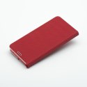 Etui z klapką na Samsung S26 Luna Book Carbon czerwone